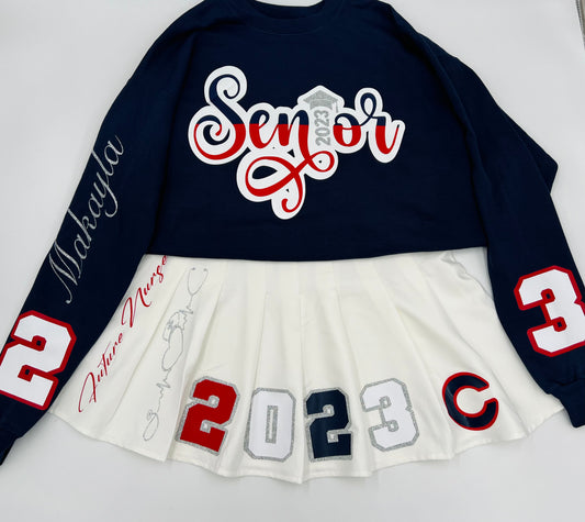 Custom Graduation Skirt Set